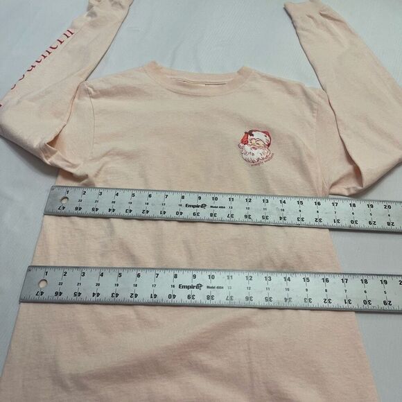Simply Southern Peach Christmas Long Sleeve T-Shirt Size Small - Picture 5 of 8